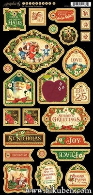 Graphic45 - St. Nicholas - Decorative Chipboard