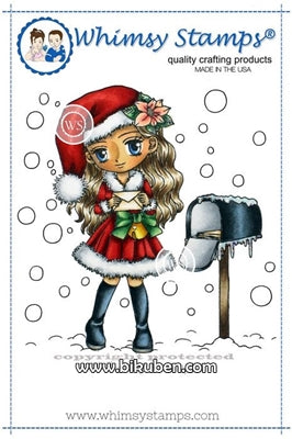 Whimsy Stamps - Cling Mount - Letter to Santa
