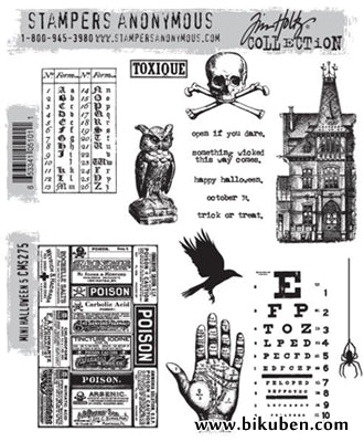 Tim Holtz Collection - Mini Halloween - Stamps