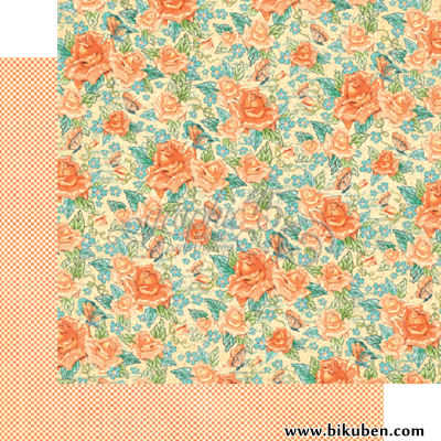 Graphic45 - Cafè Parisian - Floral Suffle 12x12"