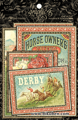 Graphic45 - Off to the Races - Ephemera Cards
