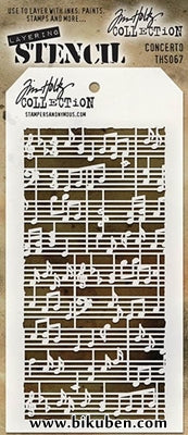 Tim Holtz - Stencil - Concerto