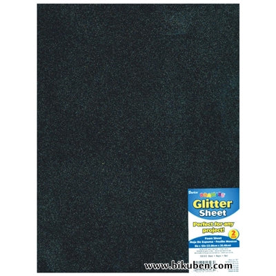 Darice - Glitter Foam Sheet - Black