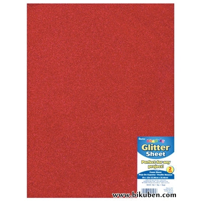 Darice - Glitter Foam Sheet - Red