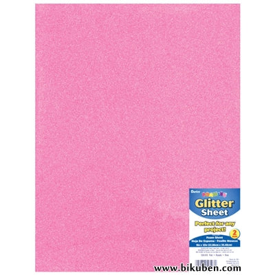 Darice - Glitter Foam Sheet - Pink