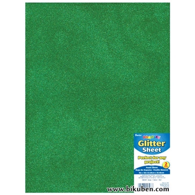 Darice - Glitter Foam Sheet - Green