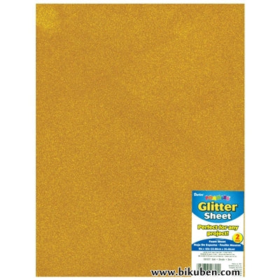 Darice - Glitter Foam Sheet - Gold