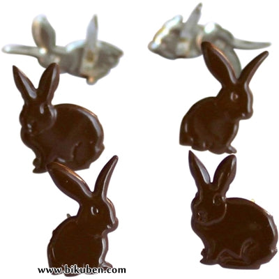 Eyelet Outlet - Chocolate Bunnies Brads 