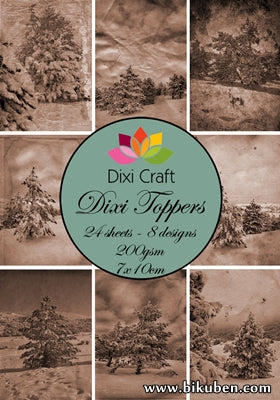 Dixi Craft - Toppers - Christmas Trees (7cmx10cm) 