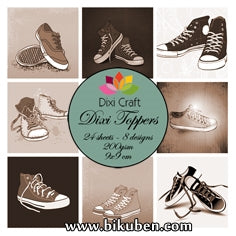Dixi Craft - Toppers - Shoes Basket /Converse (9cm x 9cm) 