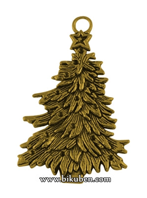 Charms - Antique Golden - Christmas Tree