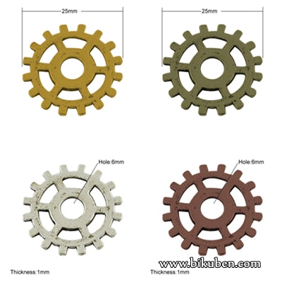 Charms - Mixed Pack - Steampunk Gears Pendents 