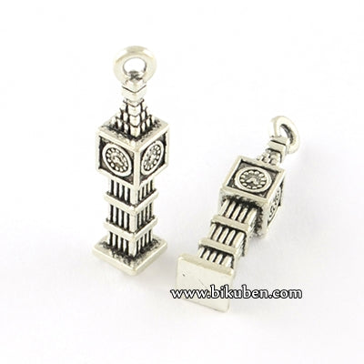 Charms - Antique Silver - Bell Tower