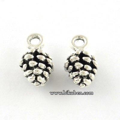Charms - Antique Silver - Pinecones
