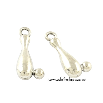 Charms - Antique Silver - Bowling Pin