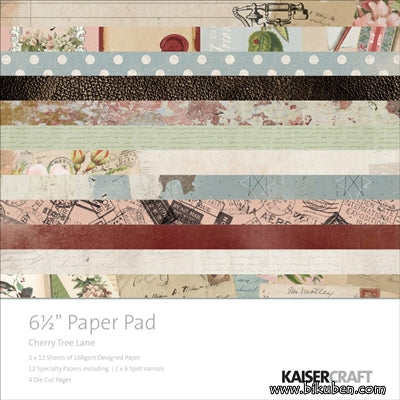 KaiserCraft - Cherry Tree - 6,5"x6,5" Paper Pad