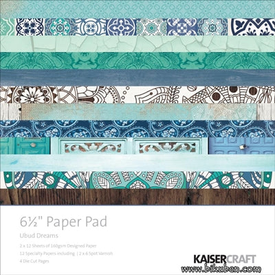 KaiserCraft - Ubud Dreams - 6,5"x6,5" Paper Pad