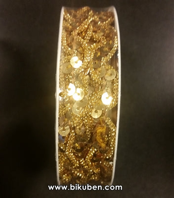 Decorative Trimmings - Sequin Trim - Gold