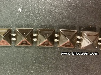 Belagio - Plastic Stud Ribbon - Pewter - METERSVIS