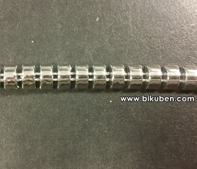 Belagio - Plastic Stud Rounded Ribbon - Silver - METERSVIS