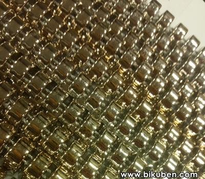 Belagio - Plastic Stud Rounded Ribbon - Gold - METERSVIS