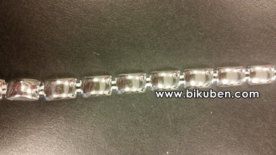 Belagio - Plastic Stud Flat Ribbon - Silver - METERSVIS