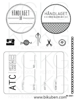 Kort & Godt - Clearstamps  Medium Plate - ATC