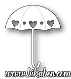 Poppystamps - Dies - Heart Showers Umbrella