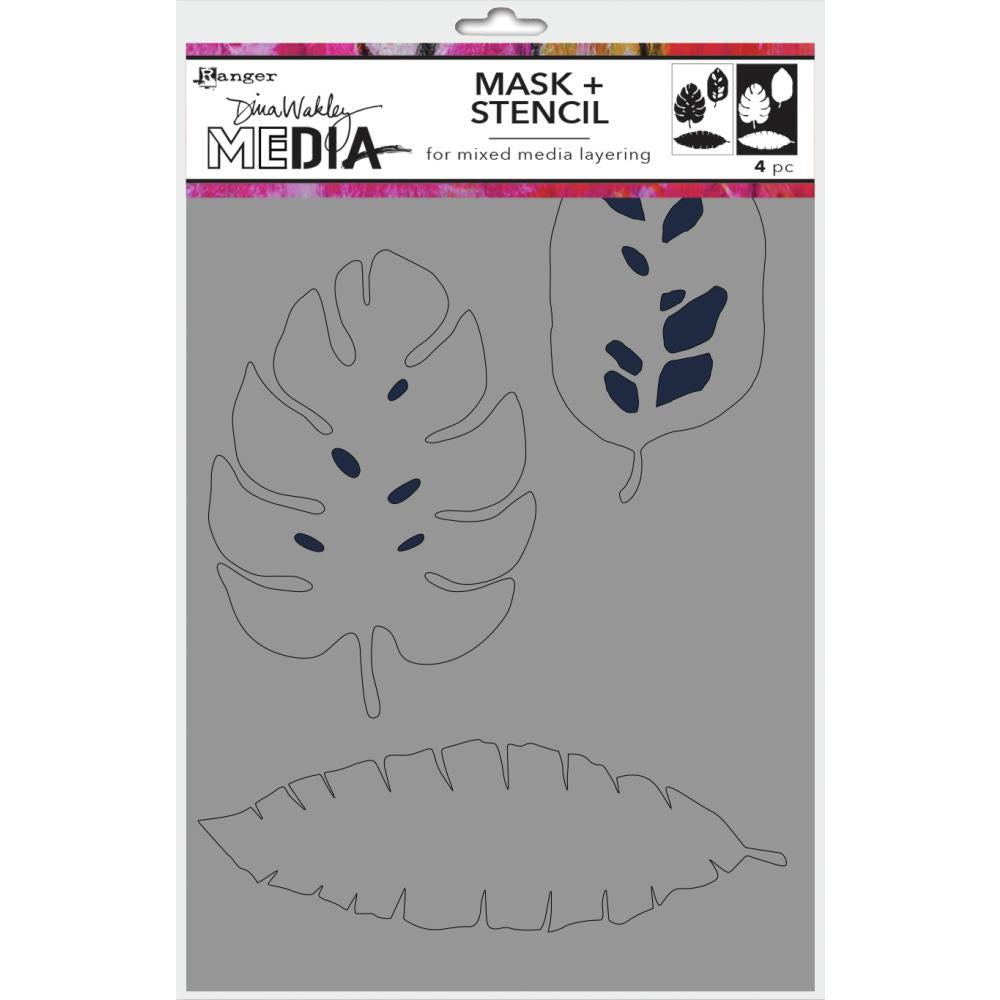 Dina Wakley Media - Stencils  - Tropical Masks