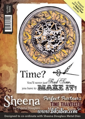 Sheena Douglas Design - Time Traveler - Make Time Cling Stamp