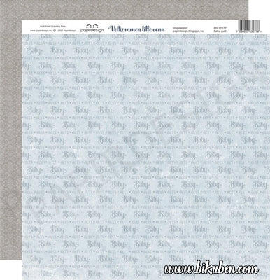 Papirdesign - Velkommen lille Venn - Babygutt 12x12"
