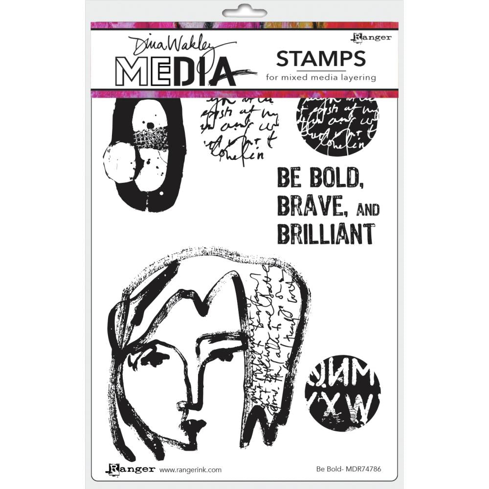 Dina Wakley Media - Stamps - Be Bold