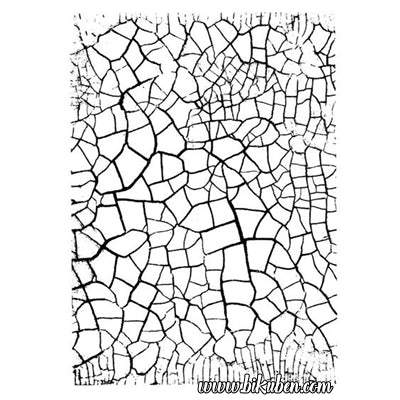 Studio 490 Wendy Vecchi - Rubberstamp - Background - All Cracked Up 