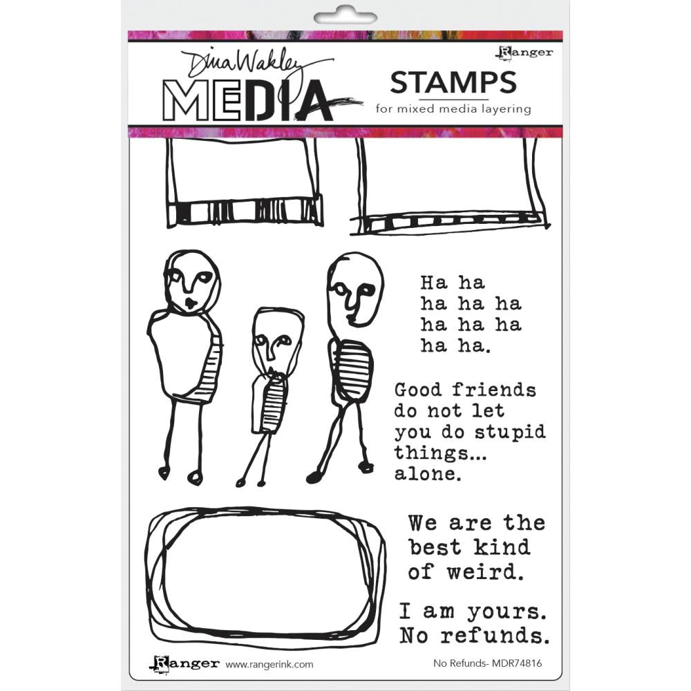 Dina Wakley Media - Stamps - No Refunds