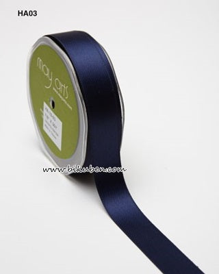 May Arts - Double Faced Satin - Navy - Metervis
