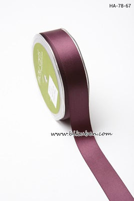 May Arts - Double Faced Satin - Aubergine Purple - Metervis