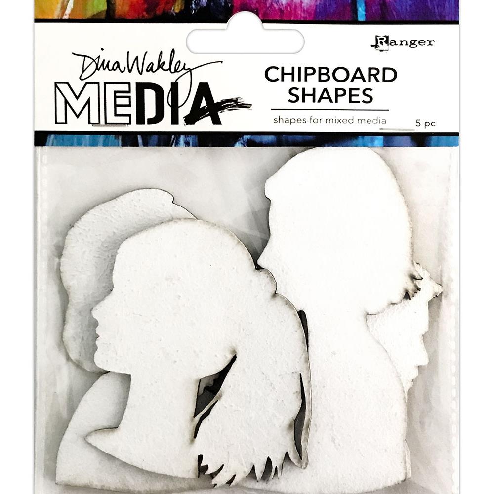 Dina Wakley Media - Chipboard Shapes - Profiles