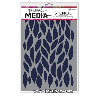 Dina Wakley Media - Stencils  - Big Leafy