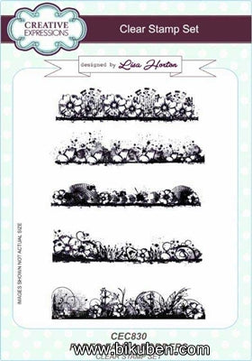Creative Expressions - Clear Stamp - Faded Fauna Borders 