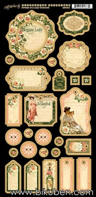 Graphic45 - Portrait of a Lady - Journaling Chipboard