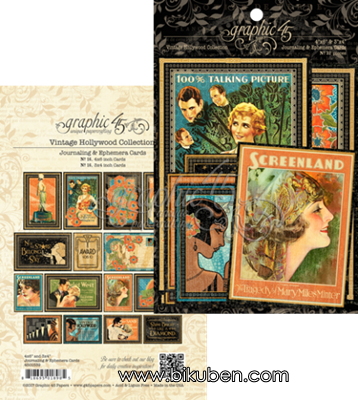 Graphic45 - Vintage Hollywood - Ephemera Cards