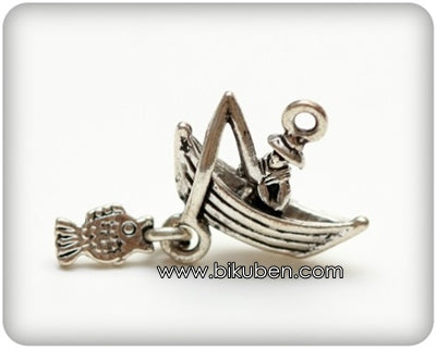 Scrapberry's - Charms - Fishing  Antique gold