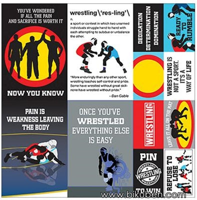 Reminisce - Wrestling - Sticker Sheet 12x12"