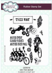 Creative Expressions - Clear Stamp - On the Move