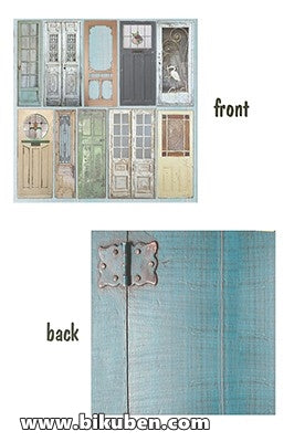 7gypsies - Architextures - Painte Doors 12x12" 