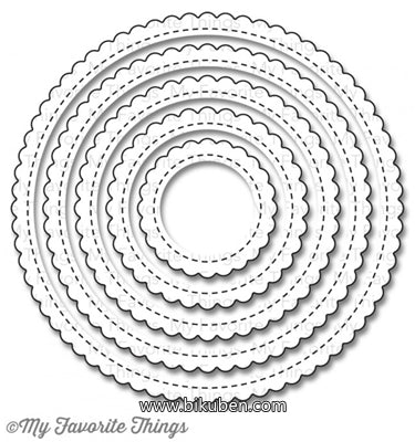Die-namics - STAX - Stitched - Mini Scallop - Circle