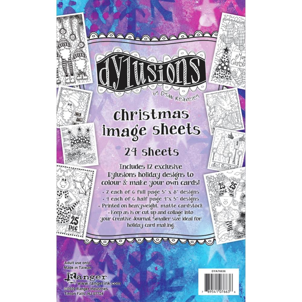 Dylusions - Colouring - Holiday Image Sheets