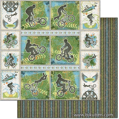 Feature Art - Teenagers - BMX Bikes 12x12"