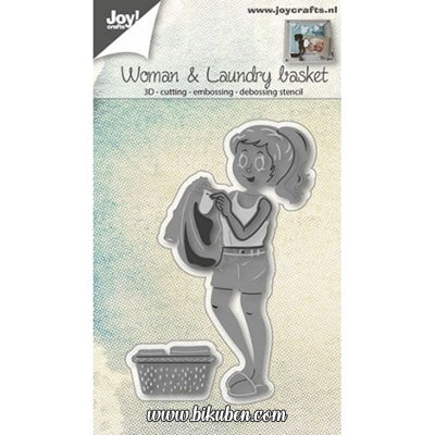 Joy! Craft Dies - Woman with Laundrybasket 