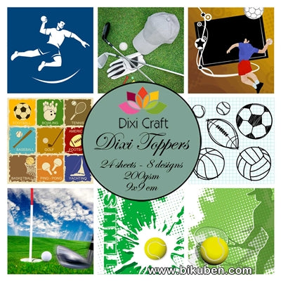 Dixi Craft - Toppers - Sports (9cm x 9cm) 